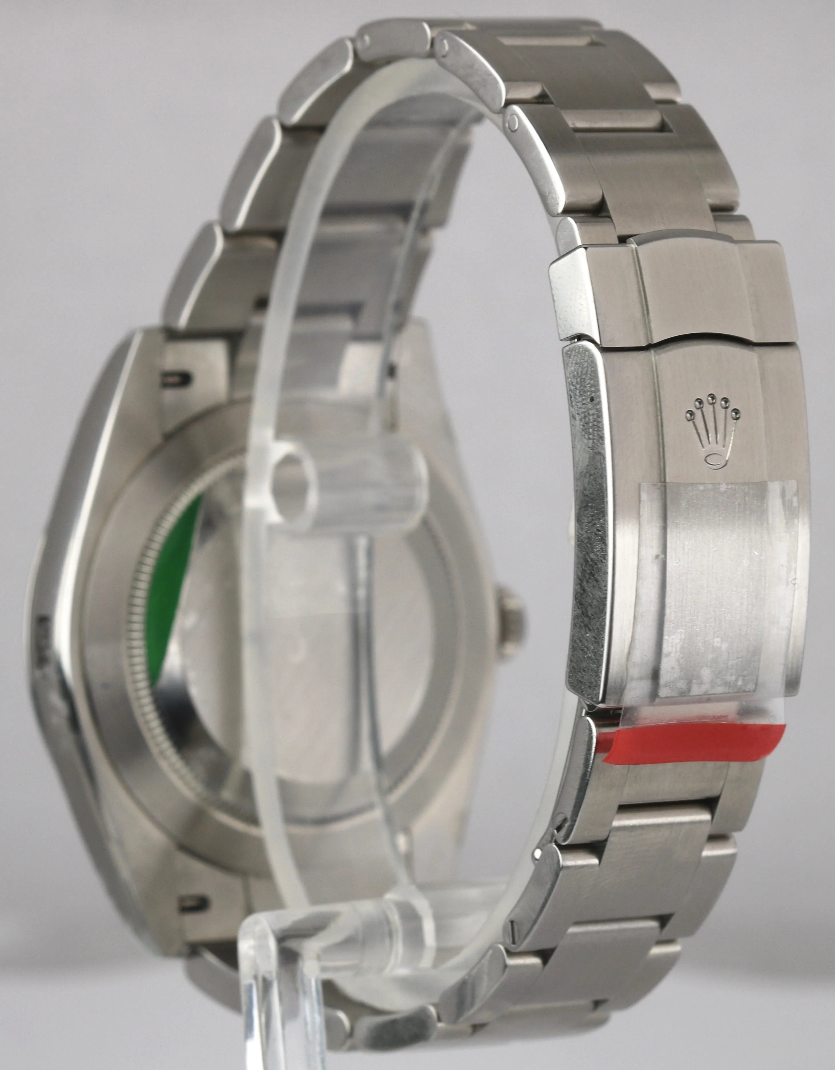 STICKERED NEW 2021 Rolex Oyster Perpetual 41mm SILVER GOLD Oyster Watch 124300