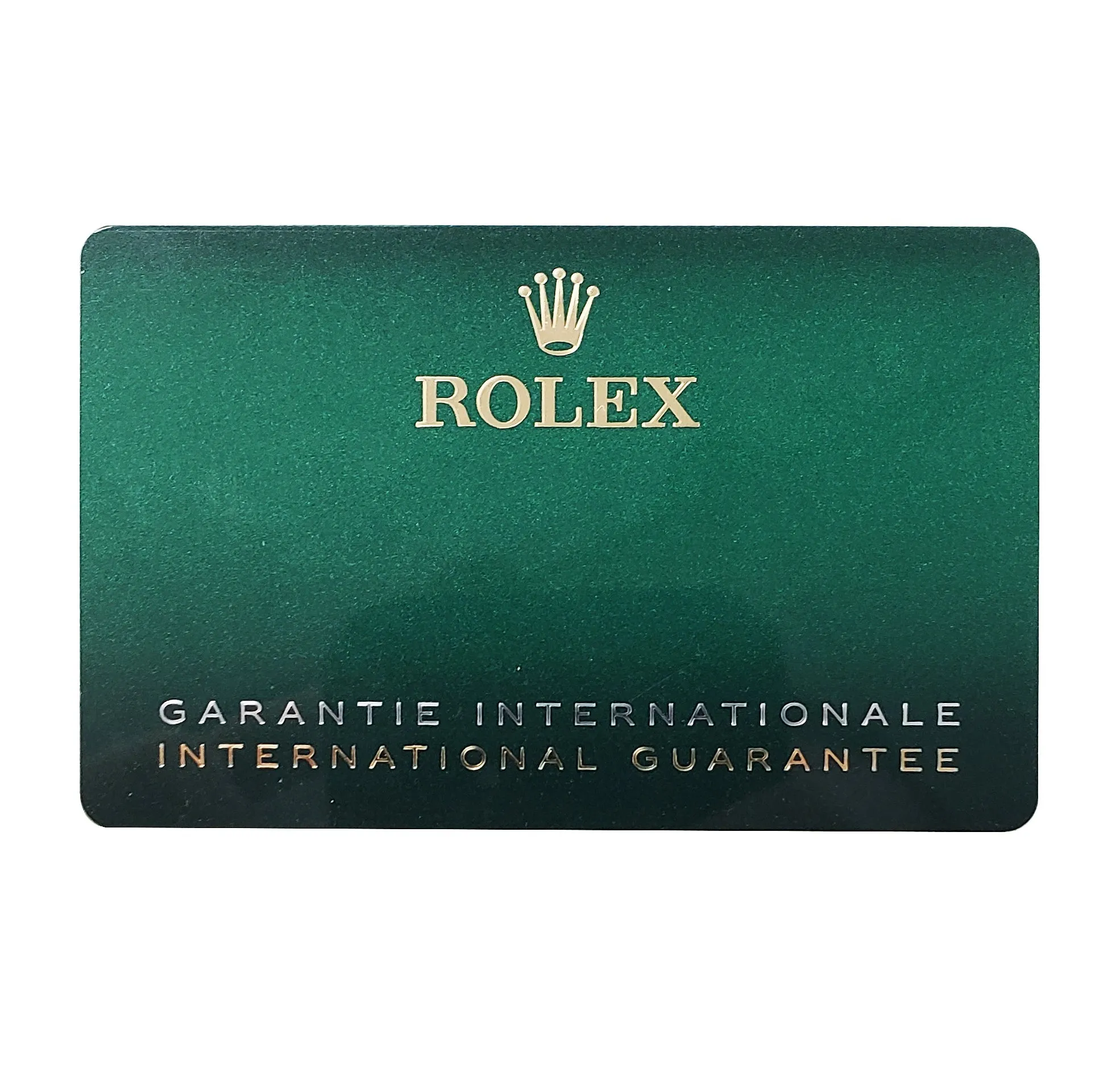 STICKERED UNDATED NEW CARD Rolex Submariner HULK Green 116610 LV 40mm Watch