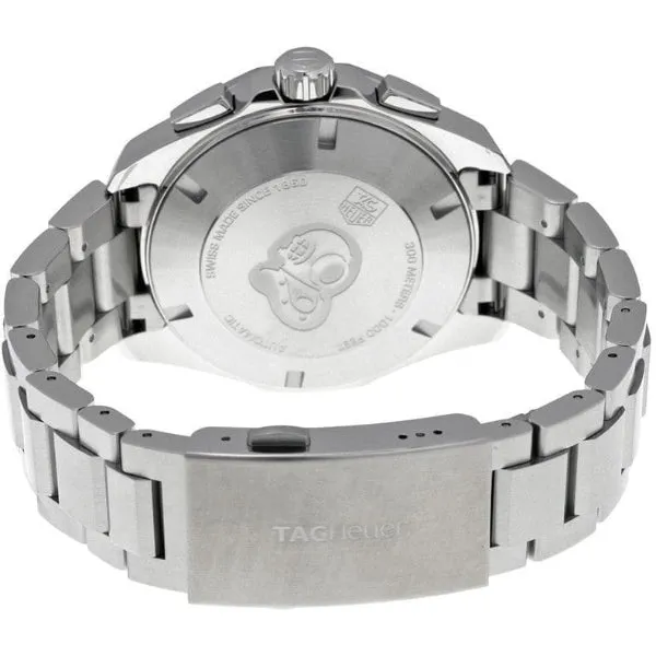 Tag Heuer Aquaracer Calibre 16 Silver Stainless Steel Black Dial Automatic Watch for Gents- CAY211A.BA0927