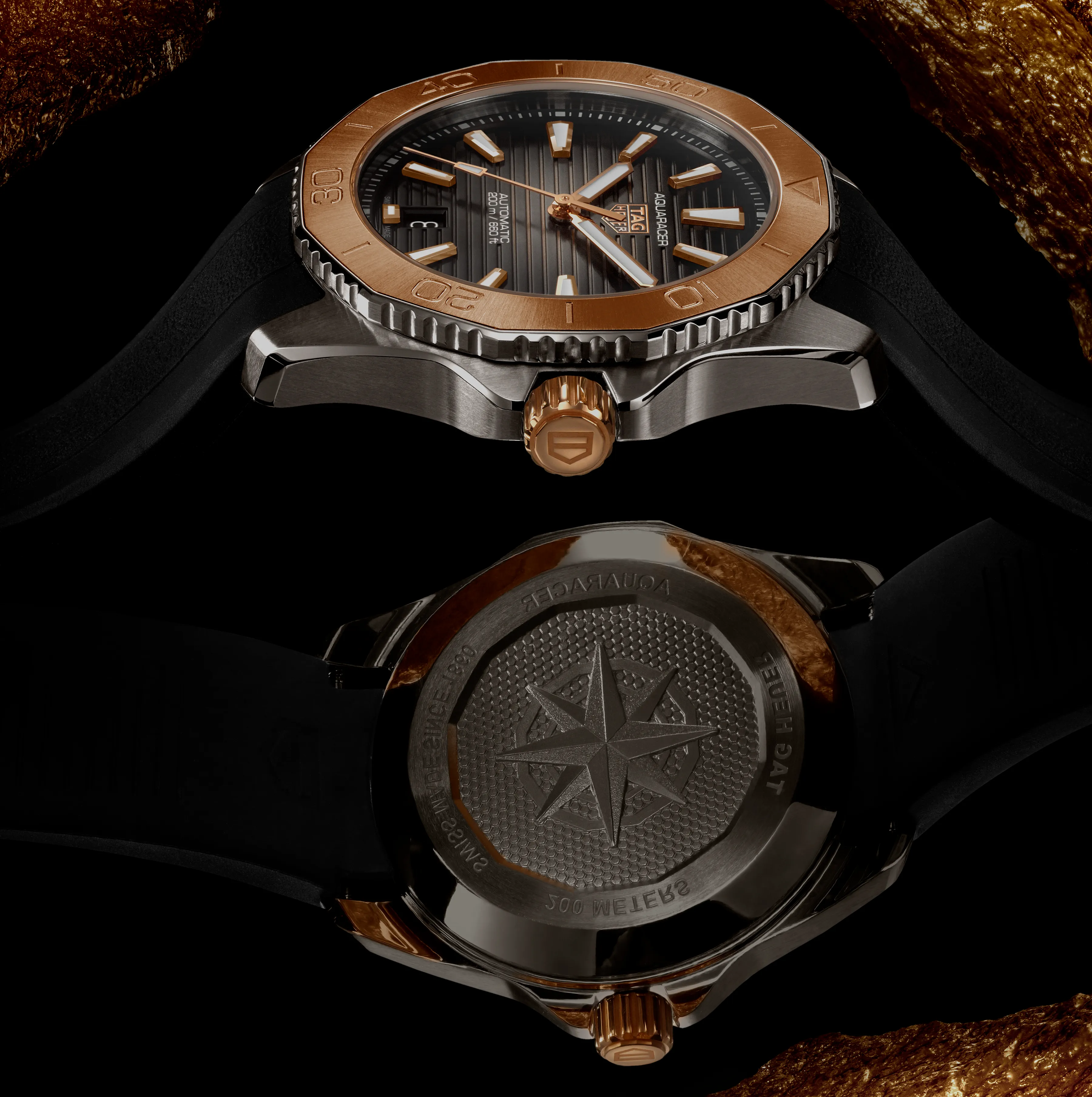 TAG Heuer Aquaracer Professional 200 with 18K Rose Gold