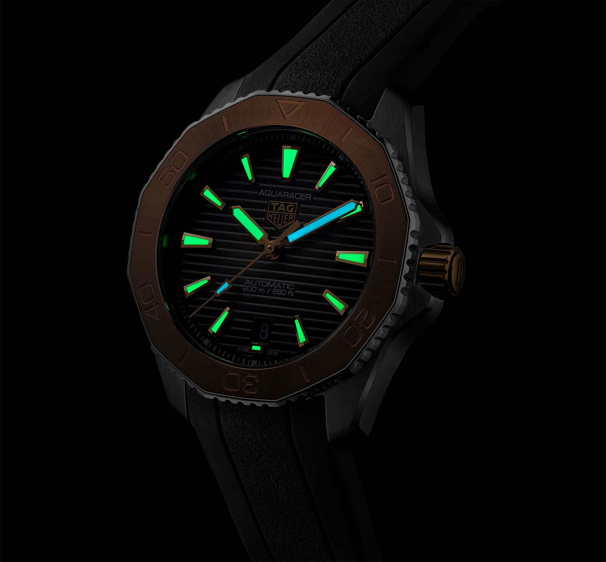 TAG Heuer Aquaracer Professional 200 with 18K Rose Gold