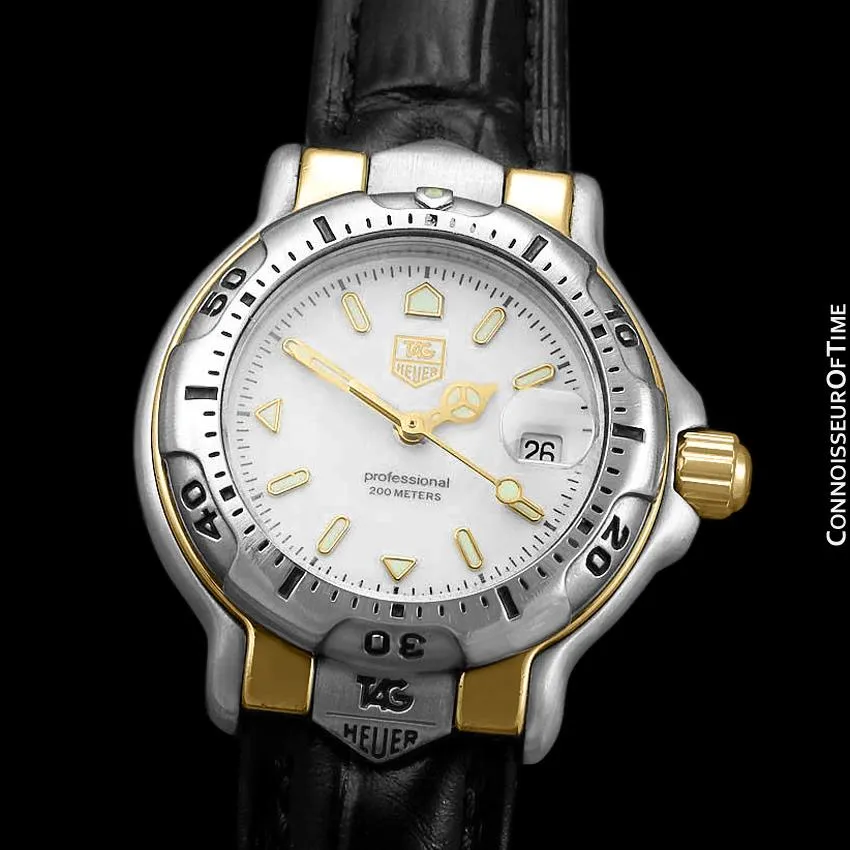 Tag Heuer Professional 6000 Ladies Divers Stainless Steel & 18K Gold Plated Watch - WH1351 K1