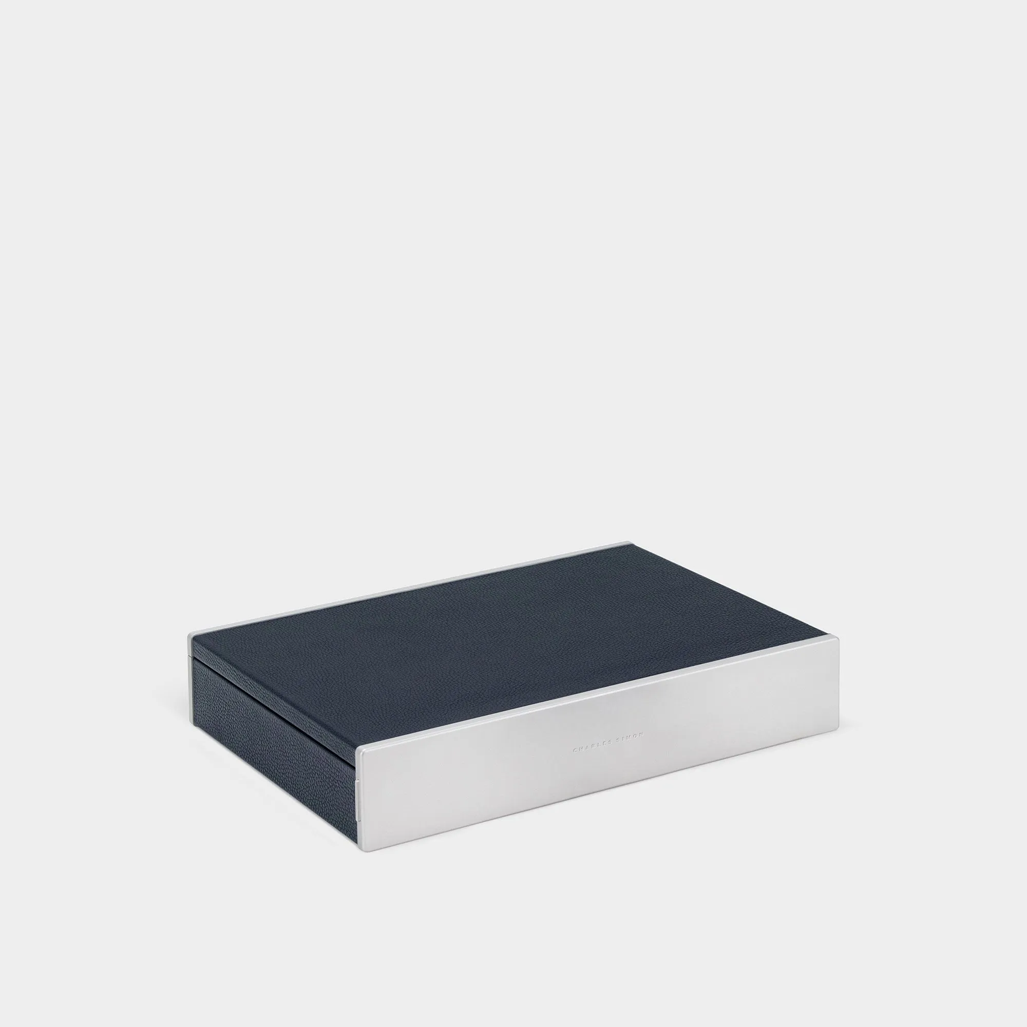 TAYLOR 4 WATCH AND JEWELRY BOX - MARINE / GREY