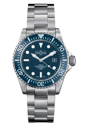 Ternos Professional 68h Automatic 300m Blue on Blue Face Diving Watch 16153890