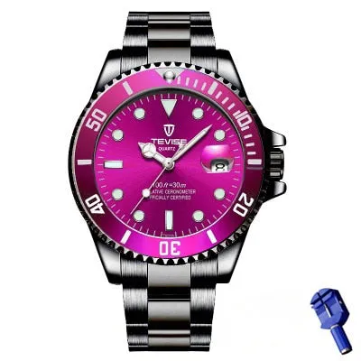 TEVISE Fashion Mens Watches