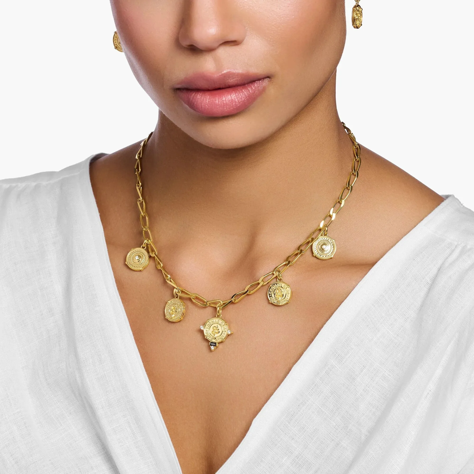 THOMAS SABO Iconic Symbols Gold Necklace