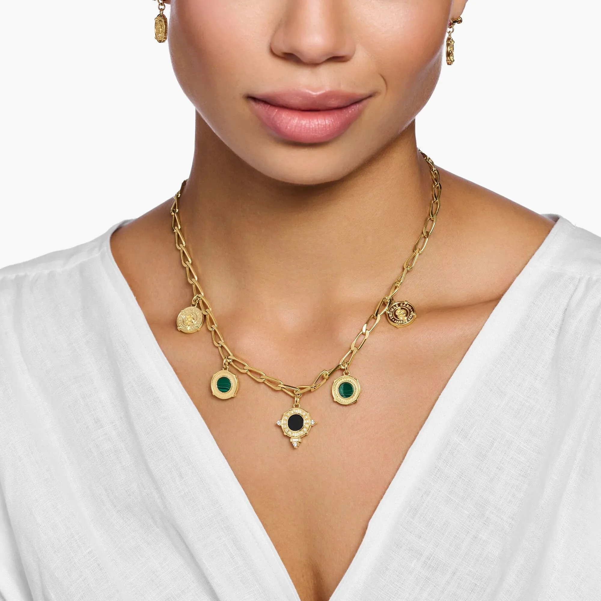 THOMAS SABO Iconic Symbols Gold Necklace