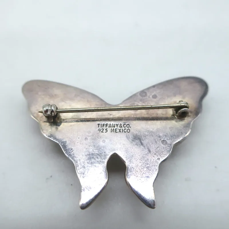Tiffany & Co. Butterfly Brooch Pin Sterling Silver