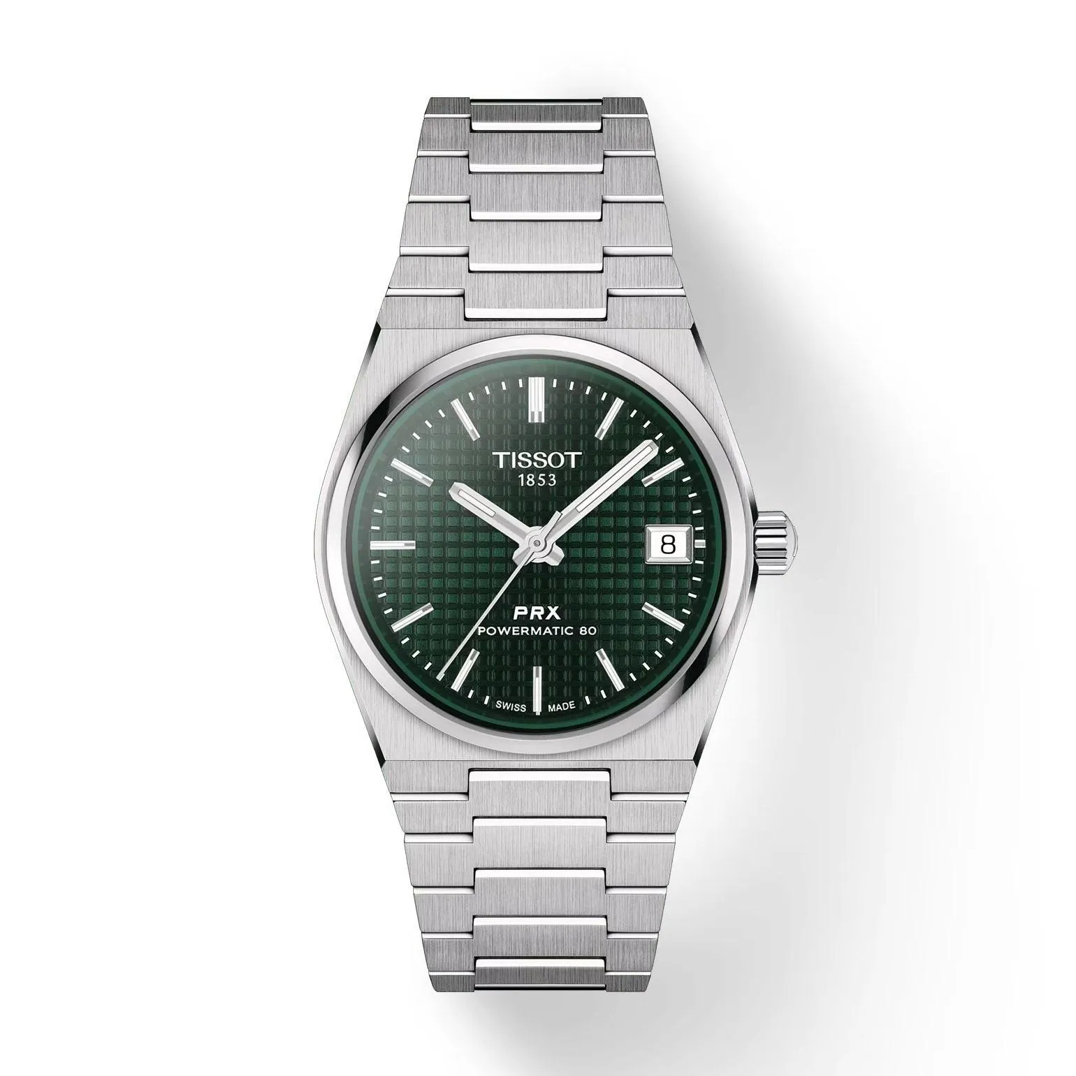 Tissot Clock Prx Powermatic 80 35mm Green Automatic Steel T137.207.11.091.00