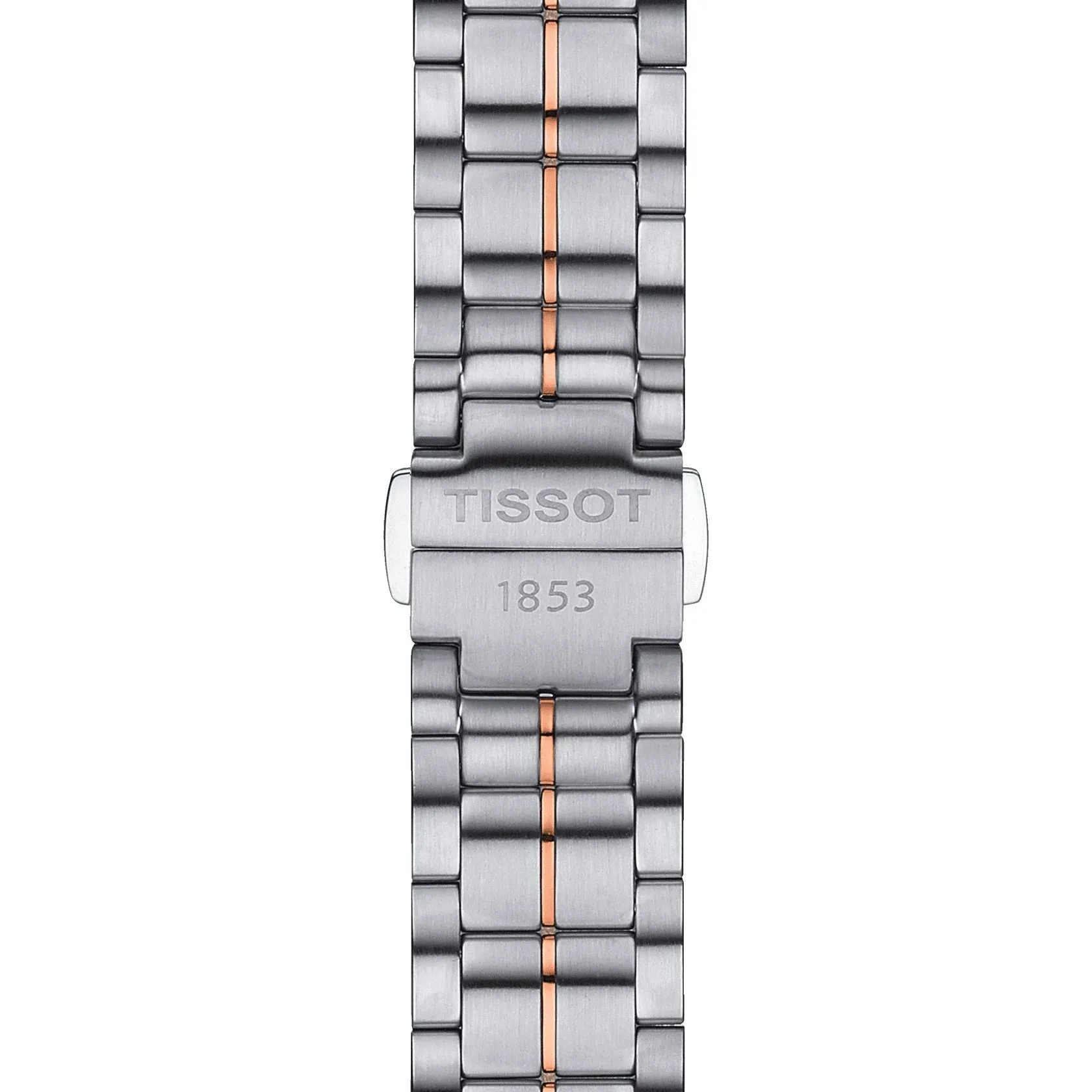 Tissot Luxury Automatic Ladies Two Tone Diamond and Mother of Pearl Dial Watch