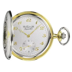 Tissot Pocket Watch Savonette Mechanical 50mm Manual charge Ottone Gold Finish and Palladio T83.8.450.82