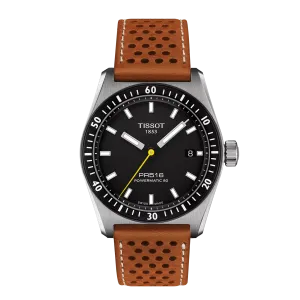 Tissot PR516 Powermatic 80 38mm Light Brown Strap Men's Watch T1494071605100
