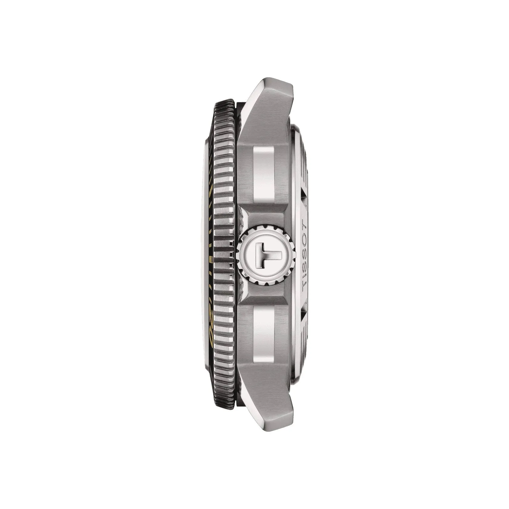 Tissot Seastar 2000 Professional Powermatic 80 Mens Stainless Steel Black Dial Rubber Strap Watch