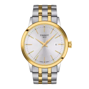 Tissot T-Classic Two-Tone Stainless Steel Silver Dial Quartz Watch for Gents - T129.410.22.031.00