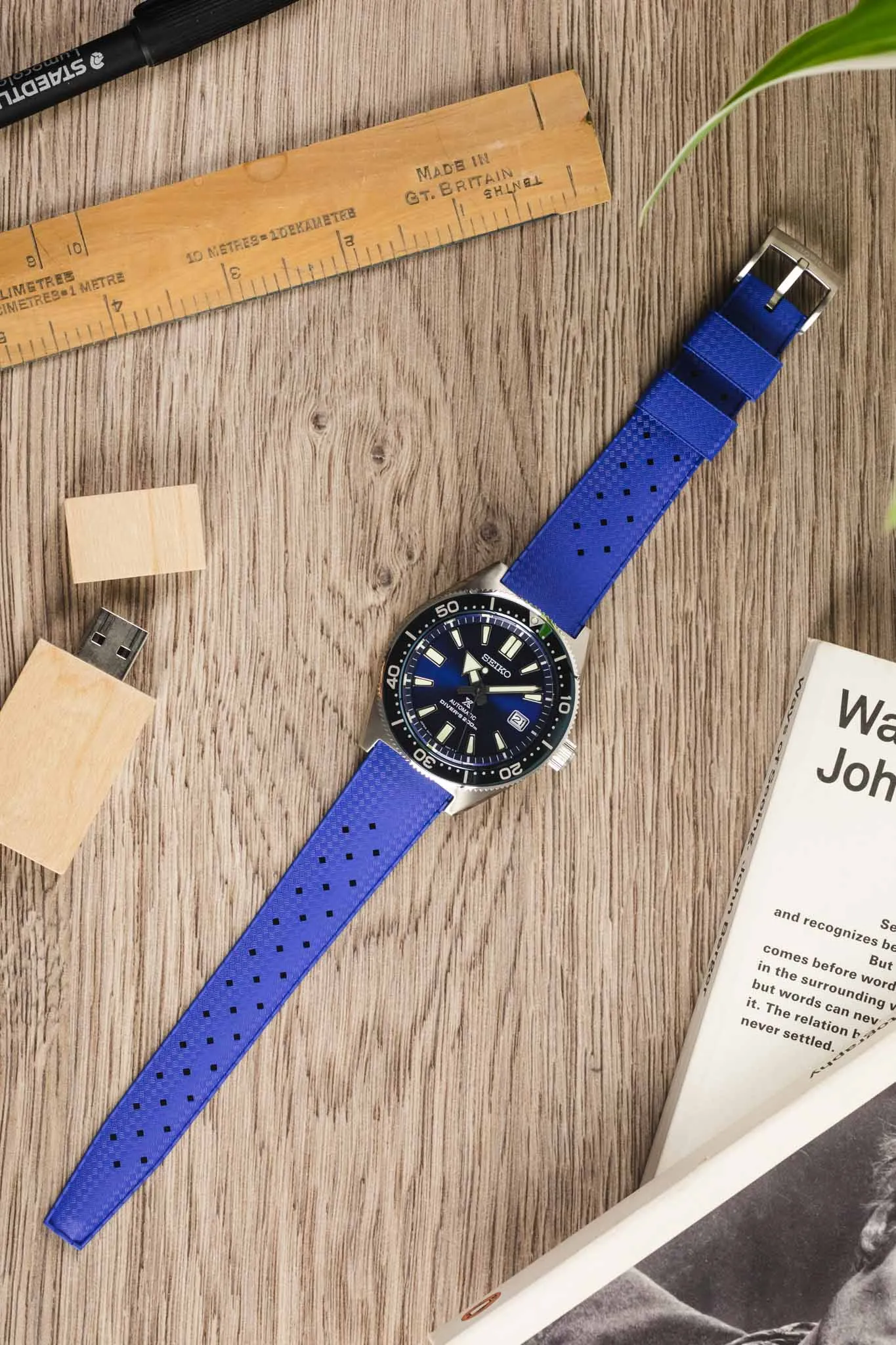 TROPIC® Dive Watch Strap in ROYAL BLUE