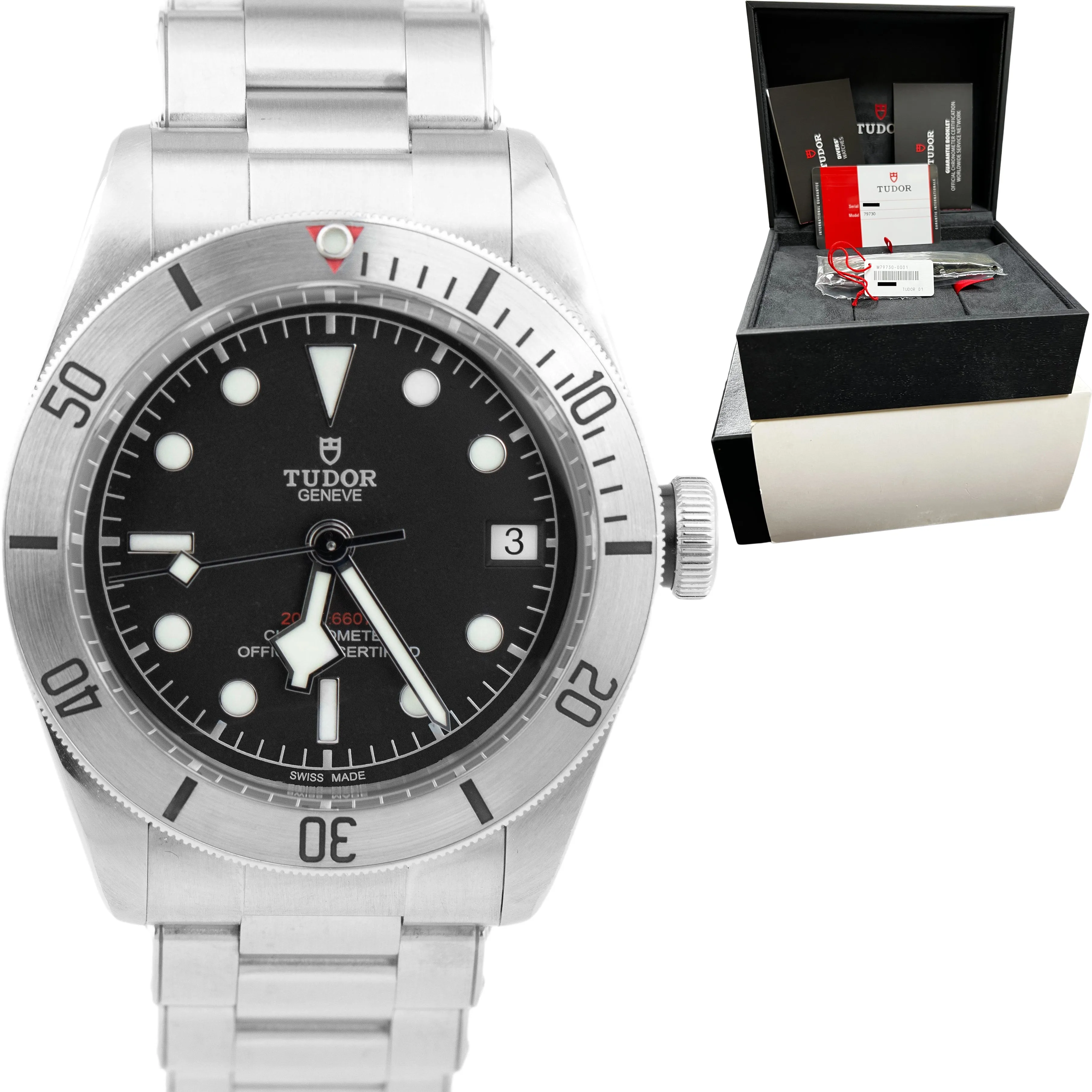 Tudor Black Bay Heritage 79730 Stainless Steel 41mm Automatic Watch BOX CARD