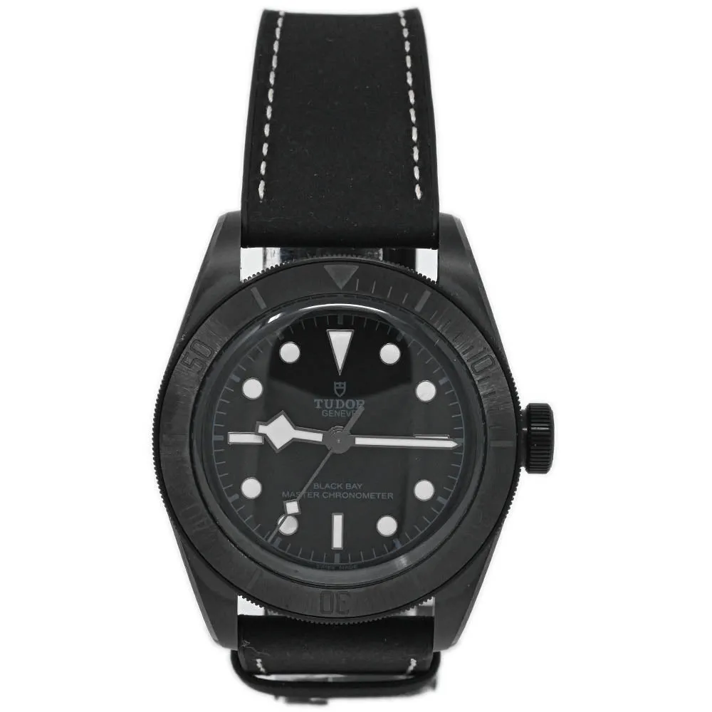Tudor Men's Black Bay Ceramic 41mm Black Dot Dial Watch Reference #: M79210CNU