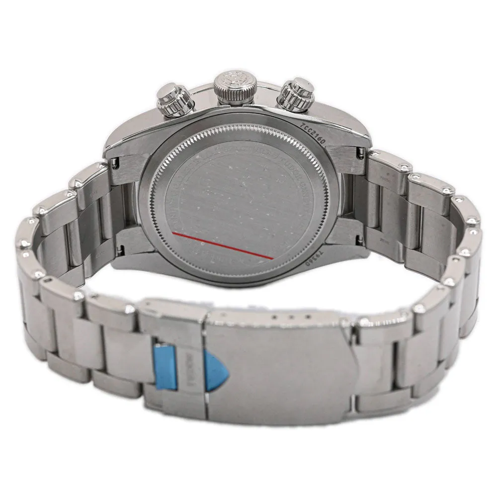 Tudor Men's Black Bay Chrono Stainless Steel 41mm White Chronograph Dial Watch Reference #: 79360N
