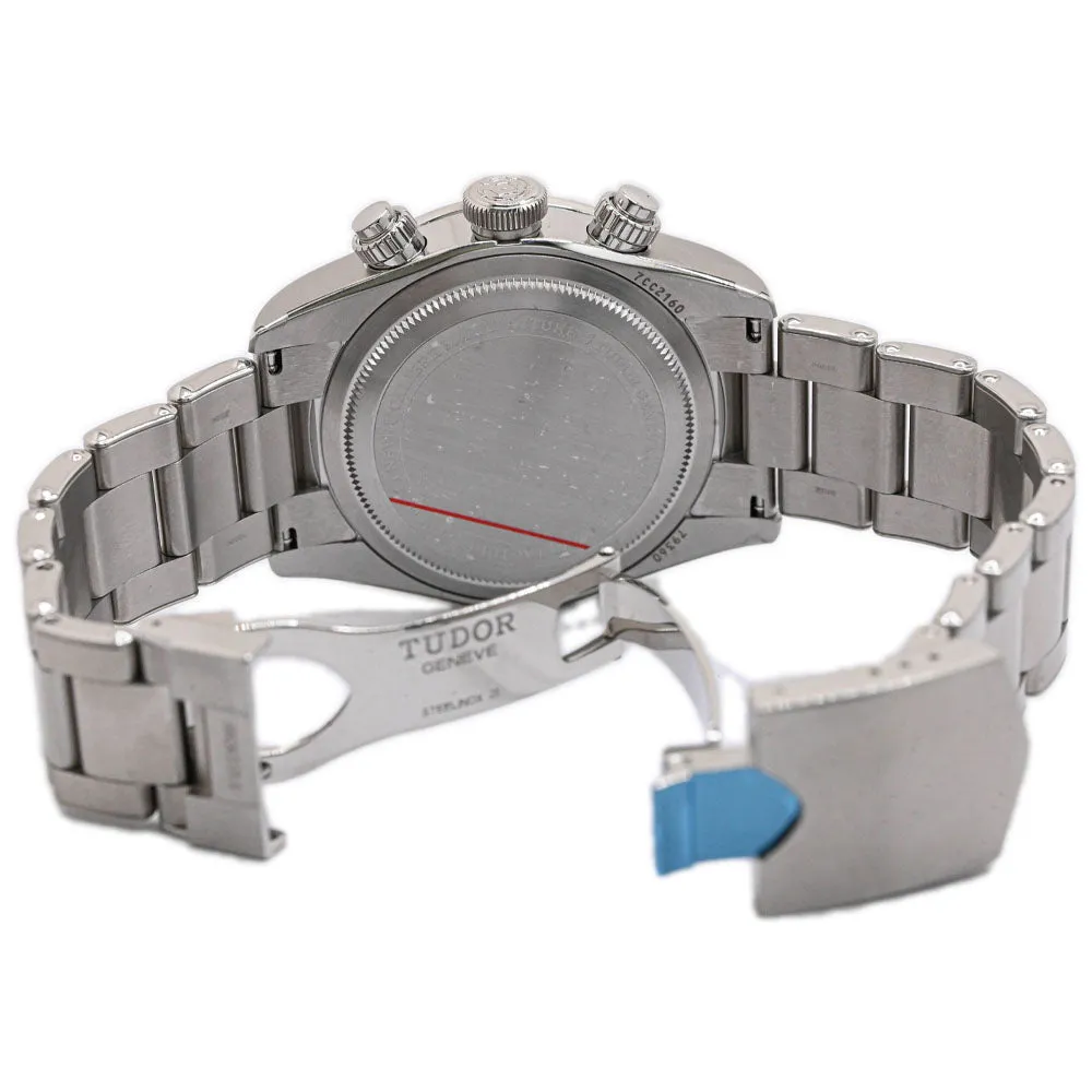 Tudor Men's Black Bay Chrono Stainless Steel 41mm White Chronograph Dial Watch Reference #: 79360N
