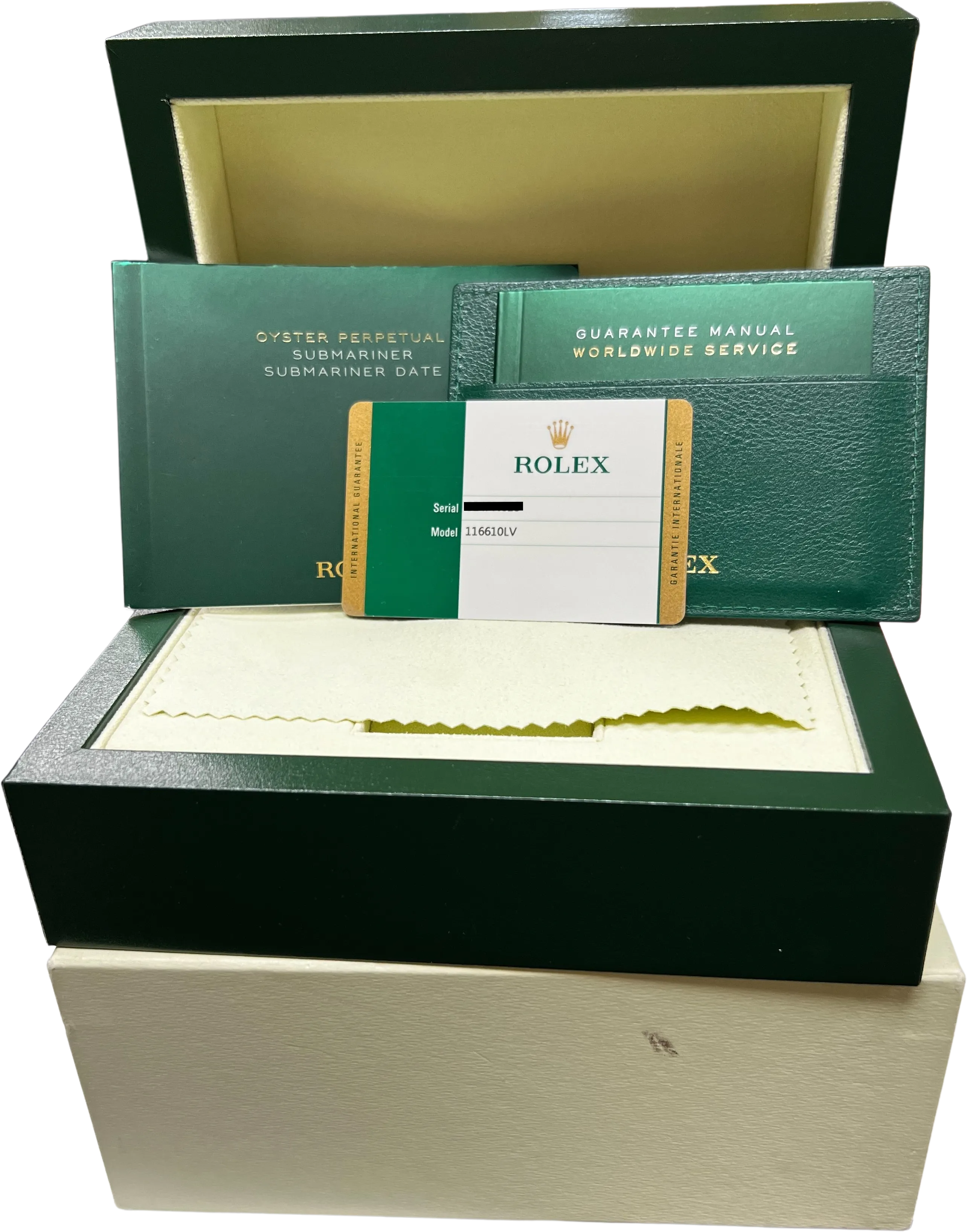 UNPOLISHED Rolex Submariner Date Hulk Stainless Green 40mm Watch 116610 LV B P