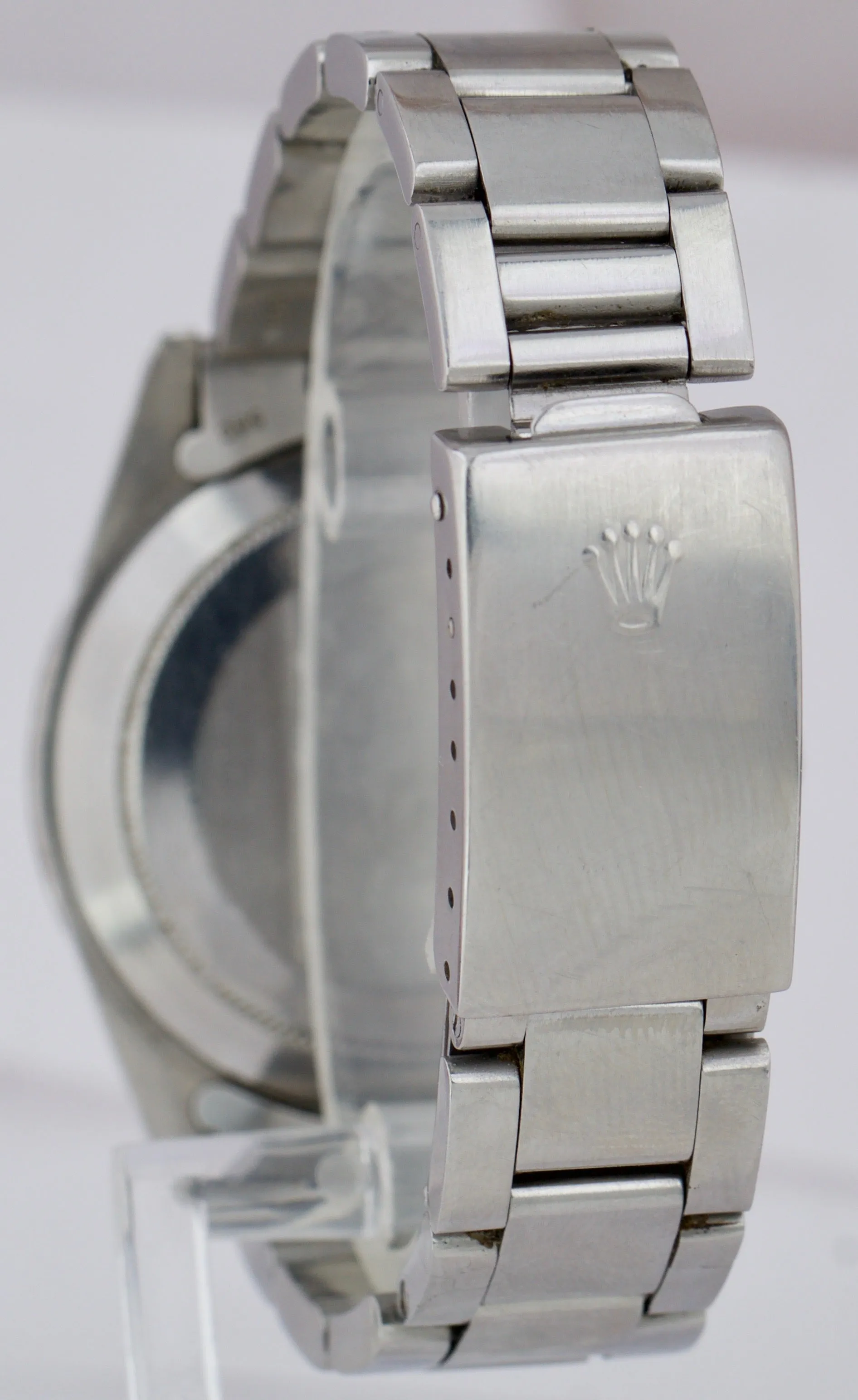 Vintage Rolex Milgauss Silver Dial 1019 38mm Stainless Steel Oyster Watch