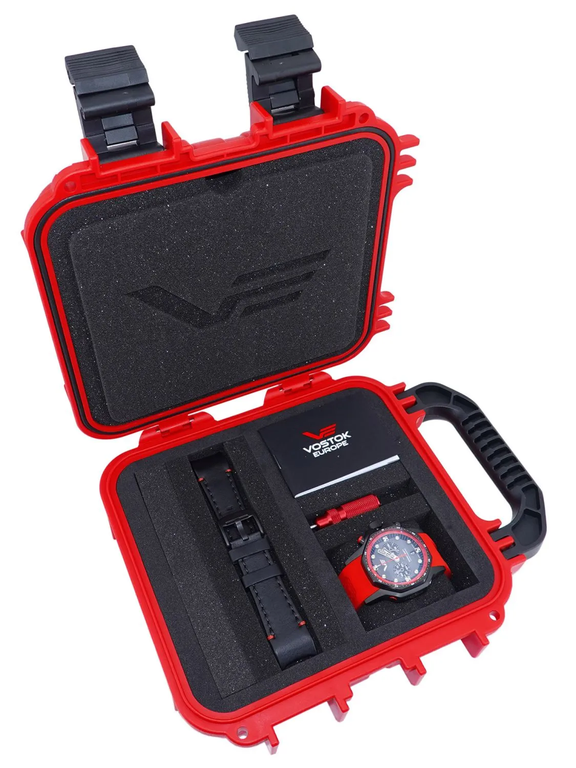 Vostok-Europe Atomic Age Mecha-Quartz Tritium Chronograph VK64-640C699