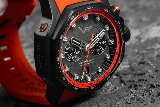 Vostok-Europe Atomic Age Mecha-Quartz Tritium Chronograph VK64-640C699