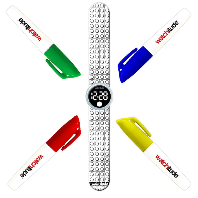 Watchitude Build Up Color Me Digital Slap Watch
