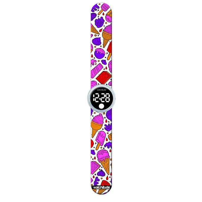 Watchitude Ice Cream Color Me Digital Slap Watch