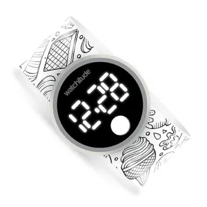 Watchitude Ice Cream Color Me Digital Slap Watch