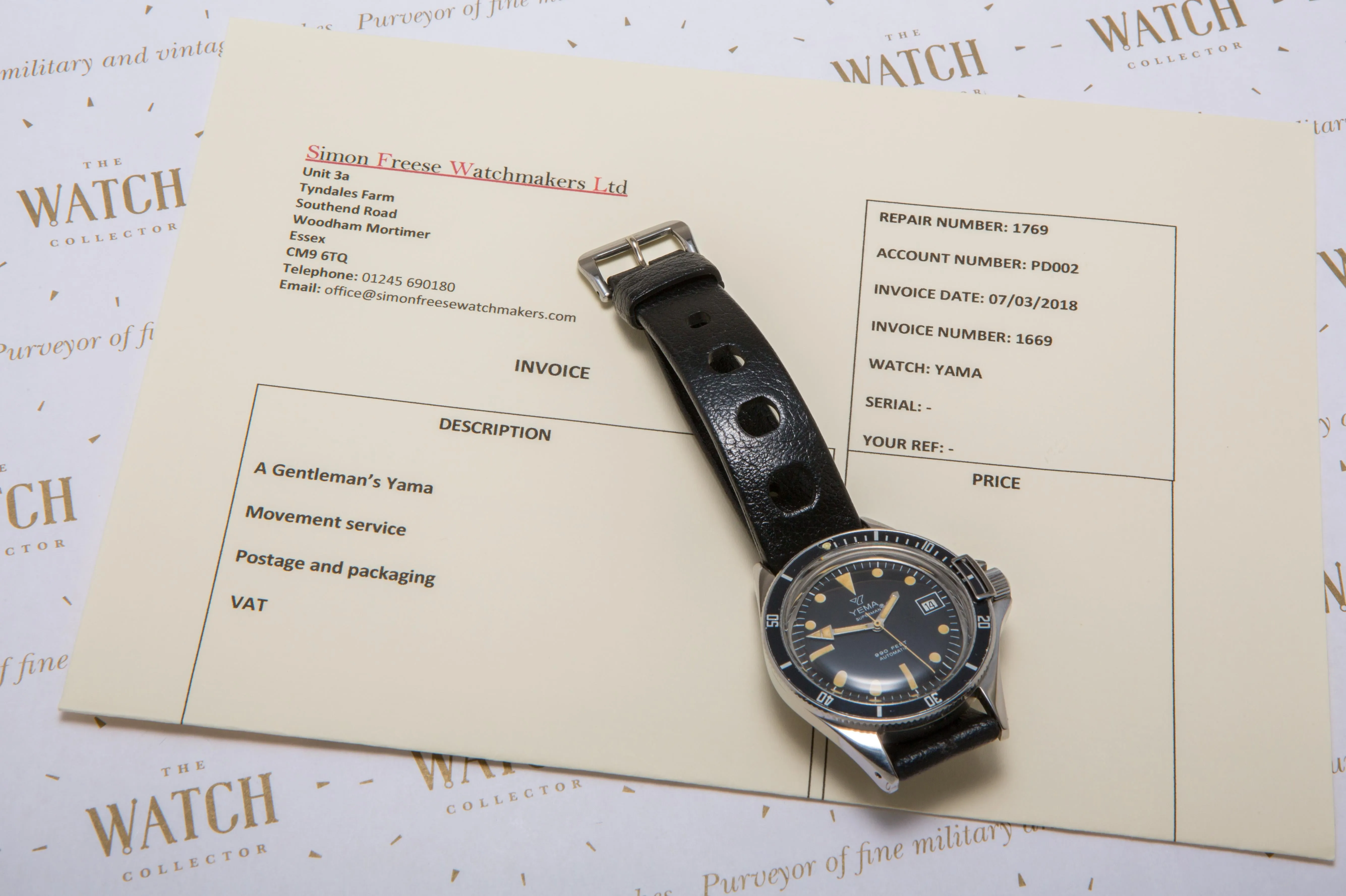 Yema ‘superman’ professional divers watch SOLD